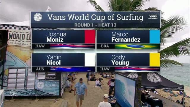 Josh Moniz １位でラウンドアップ！　Vans World Cup
